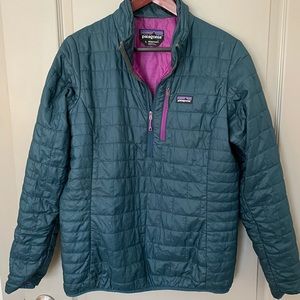 Patagonia quilted down pullover
